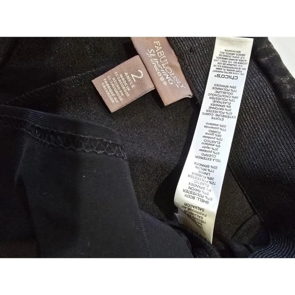 Fabulously Slimming by Chico's Womens Plus Size animal print ankle pants - Picture 8 of 11